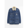 CARHARTT WIP BLUE DUSTY H BROW NWARREN CHORE COAT